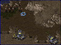 Terrans using high ground on (4)Brushfire