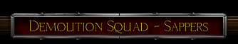 Demolition Squad - Sappers